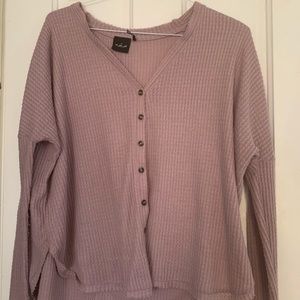 Urban Outfitters Oversized Thermal Button-Up